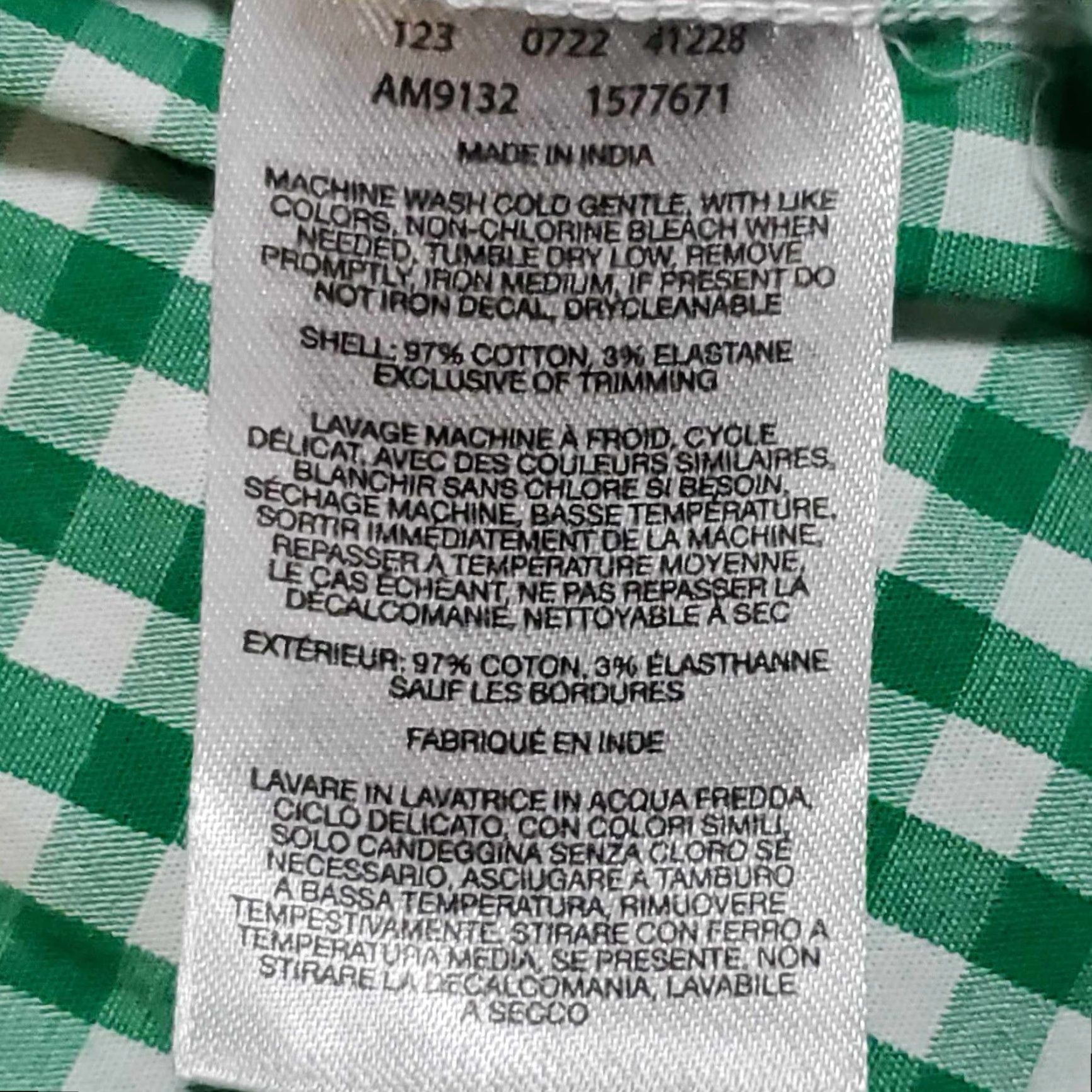 Vintage Columbia Shirt Gingham Button Down Regular Fit Green Mens M Size US M / EU 48-50 / 2 - 7 Thumbnail