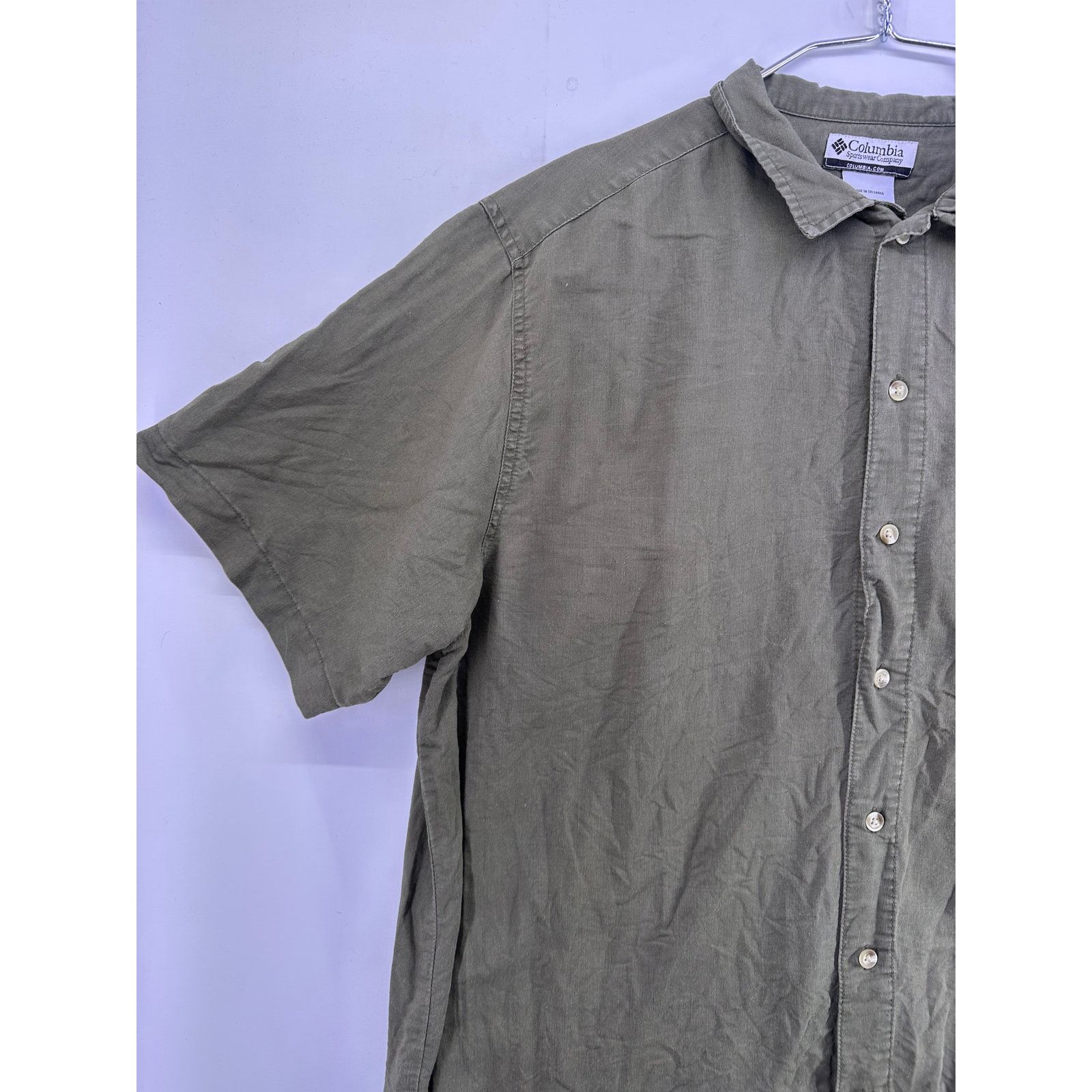 Columbia Columbia Olive Green Button Down Shirt Size XL Size US XL / EU 56 / 4 - 3 Thumbnail