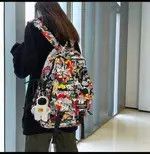 Japanese Brand Cute Graffiti Print Back Pack Size ONE SIZE - 5 Thumbnail