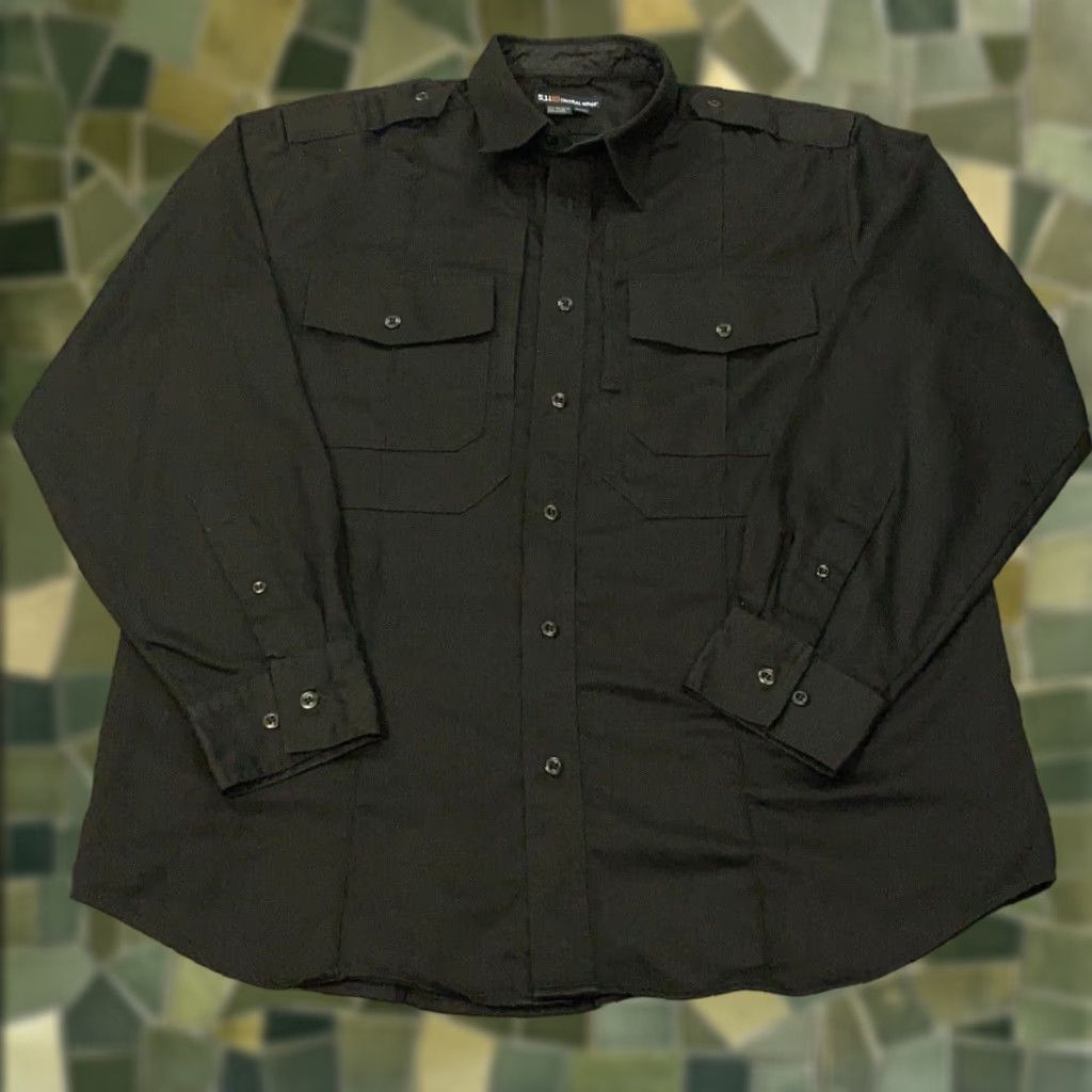 Vintage 5.11 Tactical Shirt Mens Large Black Double Pocket CCW Zip Pocket Shirt Mens L Black 5.11 Tactical Shirt Mens Large Black Double Pocket CCW Zip Size US L / EU 52-54 / 3 - 1 Thumbnail