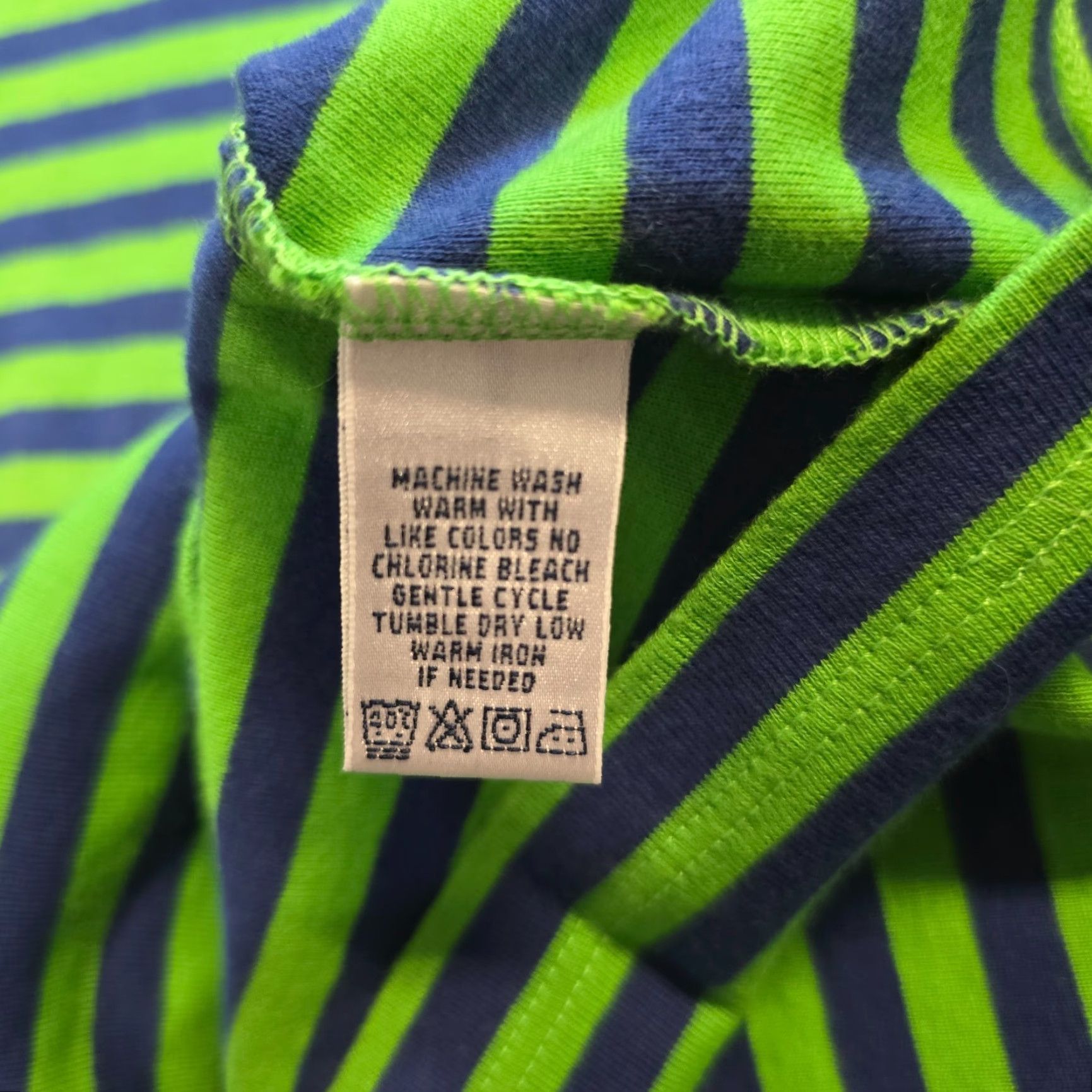 Lilly Pulitzer Lilly Pulitzer Top Women Size S Green Blue Striped Boat Neck Nautical Preppy Shirt Blouse Casual Slim Knit Cotton Size S / US 4 / IT 40 - 7 Thumbnail