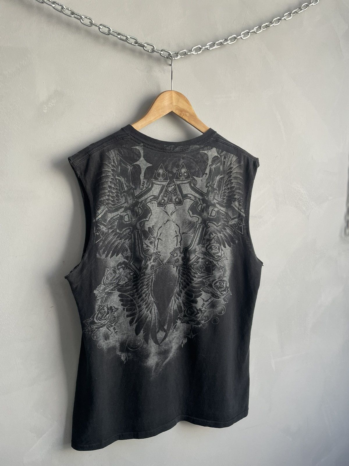 Affliction Faded tank top skull opium affliction style t shirt Size US M / EU 48-50 / 2 - 9 Thumbnail