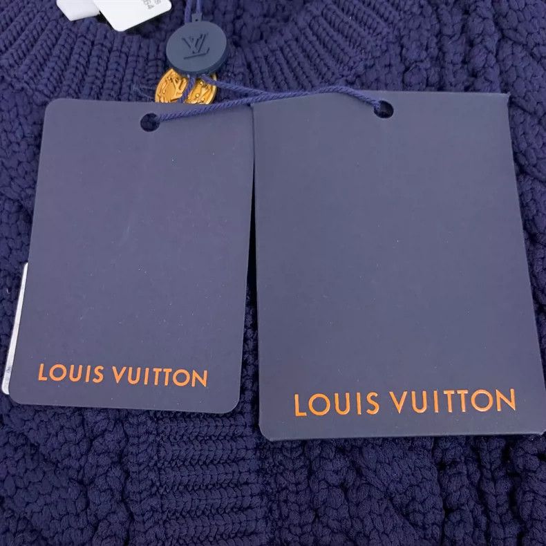 Louis Vuitton Louis Vuitton Knitted cardigan jacket with 22 blue knitted Size S / US 4 / IT 40 - 7 Thumbnail
