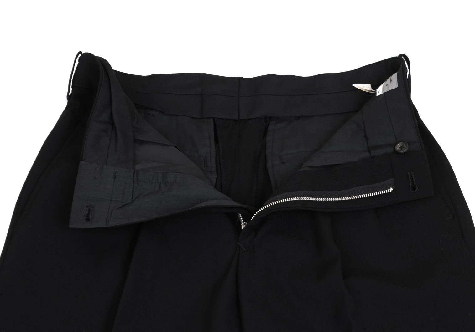 Yohji Yamamoto Yohji Yamamoto Wool Gabardine Pants Black S Size US 38 / EU 54 - 6 Thumbnail