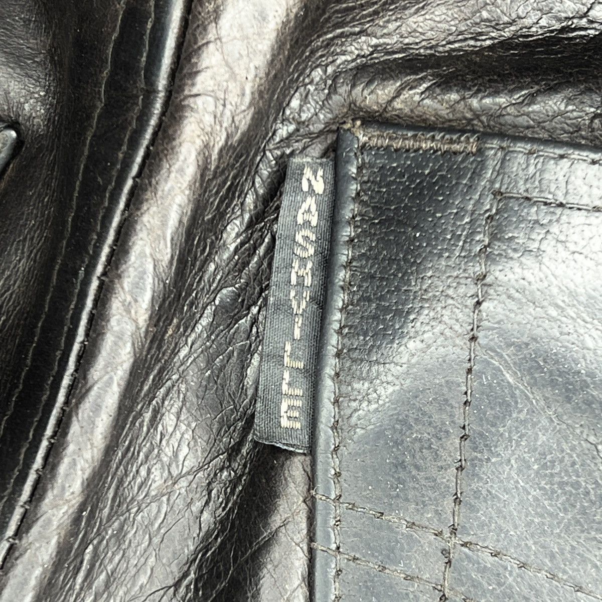 Leather × Vintage Vintage Nashville Classic Leather MOTO Pants Trousers Biker Size US 36 / EU 52 - 11 Thumbnail