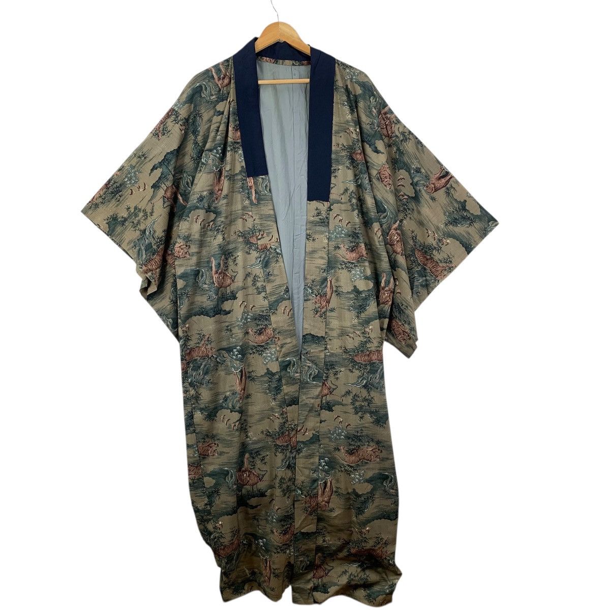 Vintage Vintage 70s KIMONO INFINITY TIGER JAPAN Traditional Geisha Size XXL / US 16-18 / IT 52-54 - 1 Thumbnail