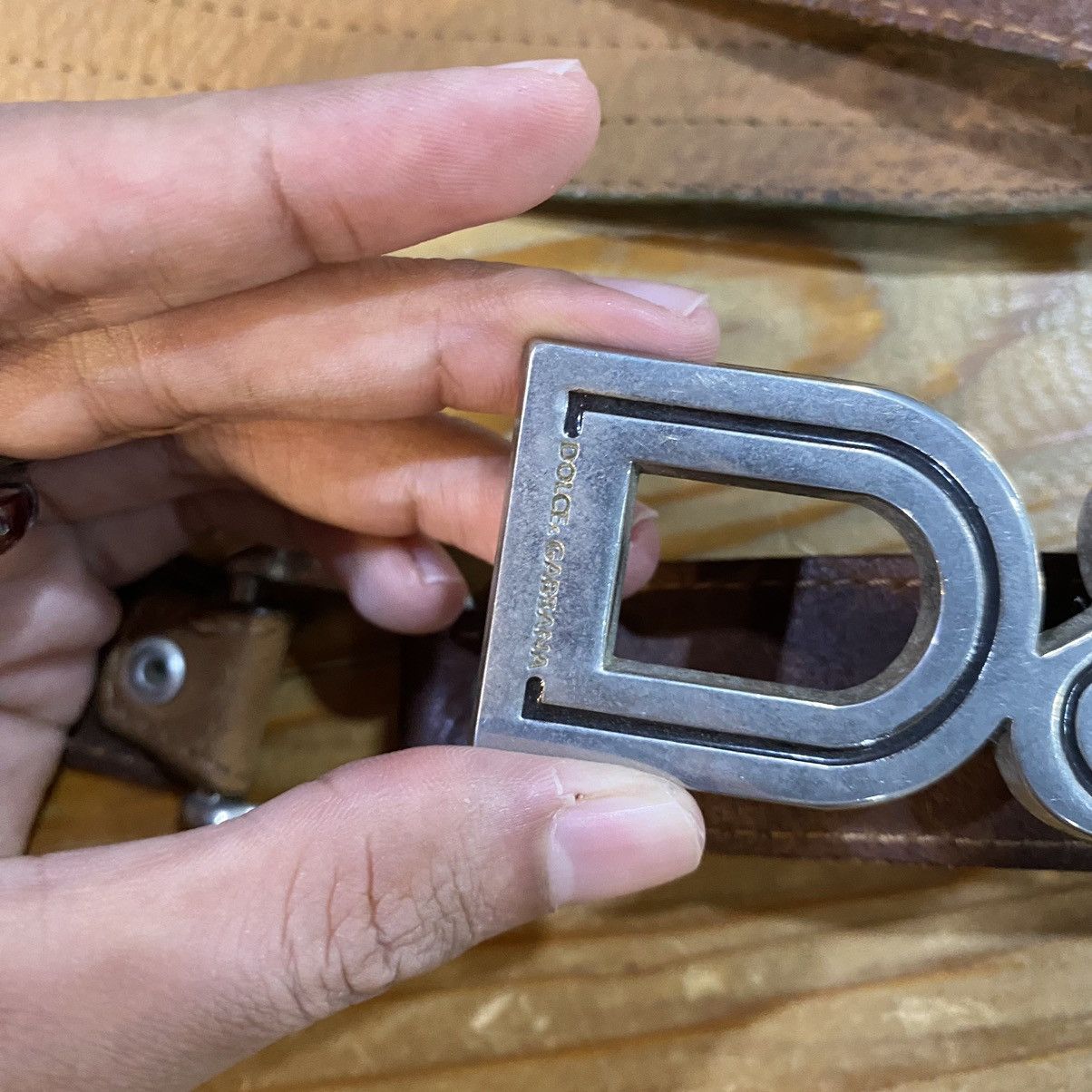 Dolce & Gabbana Dolce Gabbana Belt Buckle Leather Wx Size ONE SIZE - 3 Thumbnail