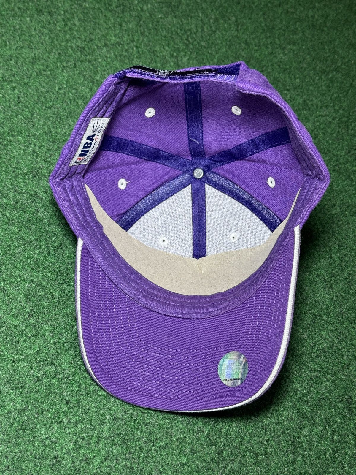 NBA Sacramento Kings Strap Back Cap Basketball Hat Y2K Purple Size ONE SIZE - 5 Thumbnail
