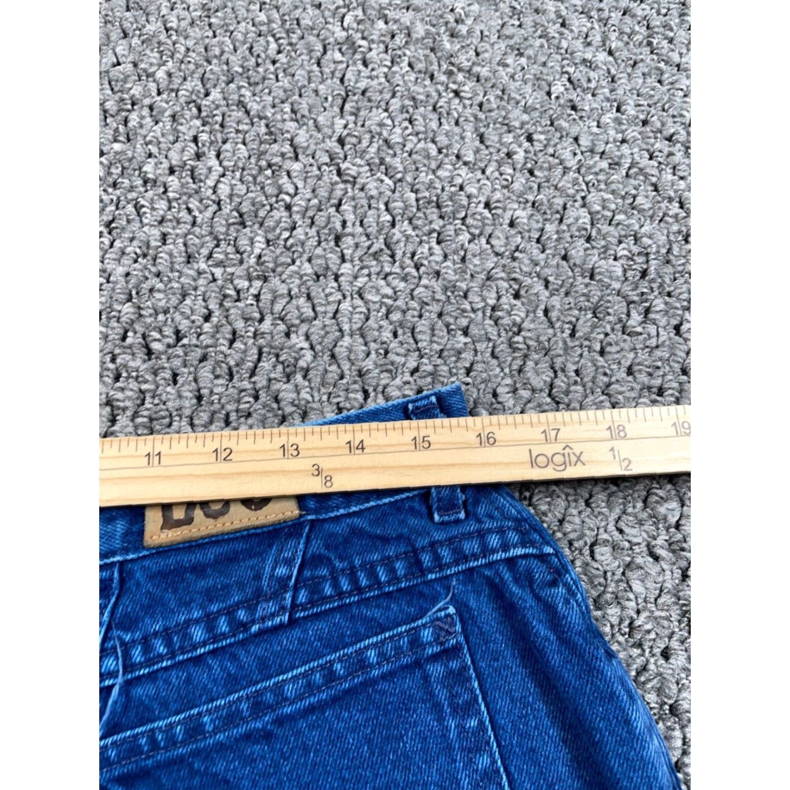 Lee VINTAGE Lee Jeans Women 18 Medium 32 x 27 Blue Denim High Waisted Tapered 5-Pocket 80s 90s Hipster Retro Womens Size 24" / US 00 / IT 34 - 5 Thumbnail