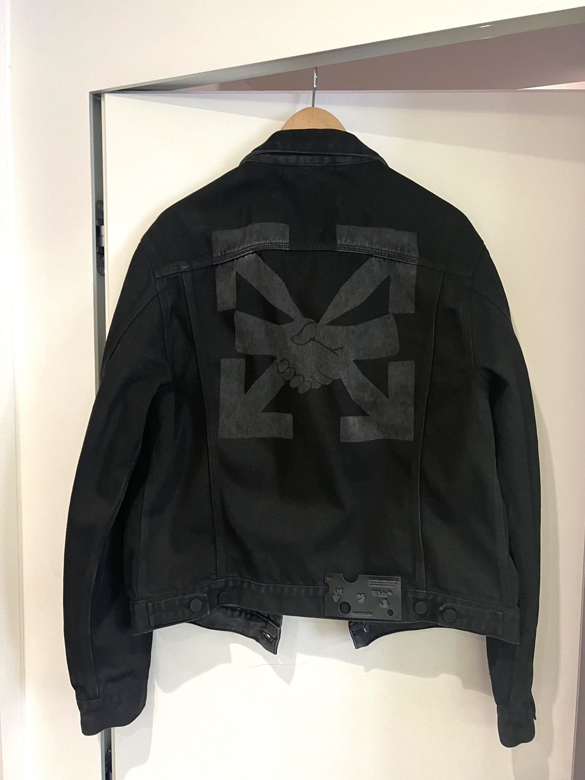 Off-White × Virgil Abloh Virgil era rare black denim jacket Size US L / EU 52-54 / 3 - 9 Thumbnail