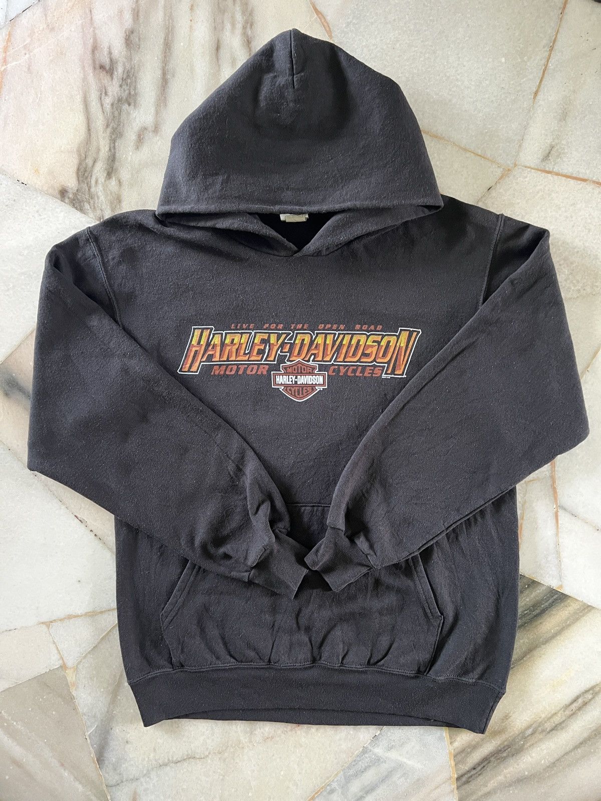 Harley Davidson × Vintage Vintage 00's Y2K Harley Davidson Hog Rider Pullover Hoodie Size US S / EU 44-46 / 1 - 2 Thumbnail