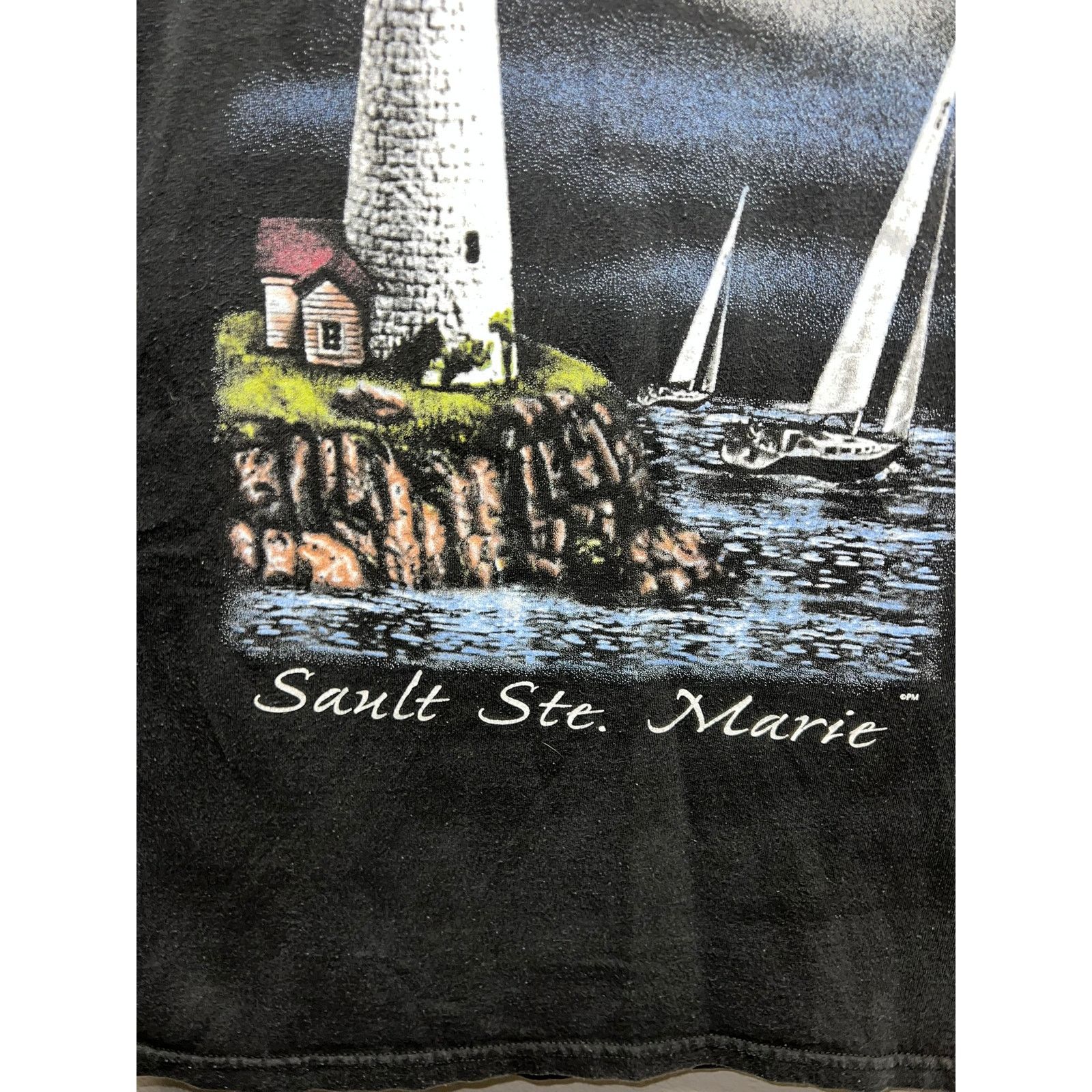 Vintage Vintage Sault Ste Marie Shirt Lighthouse Canada Michigan 90s Size US L / EU 52-54 / 3 - 4 Thumbnail