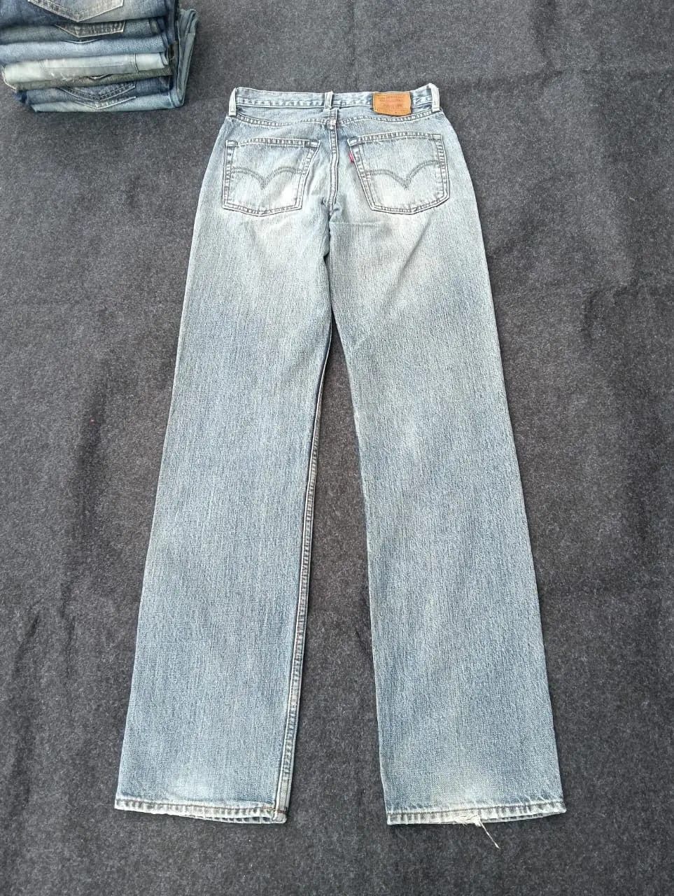 Levi's Vintage Clothing LEVI'S 502 Regular Tapered Light Wash Jeans - Great Fade. Size US 28 / EU 44 - 2 Thumbnail