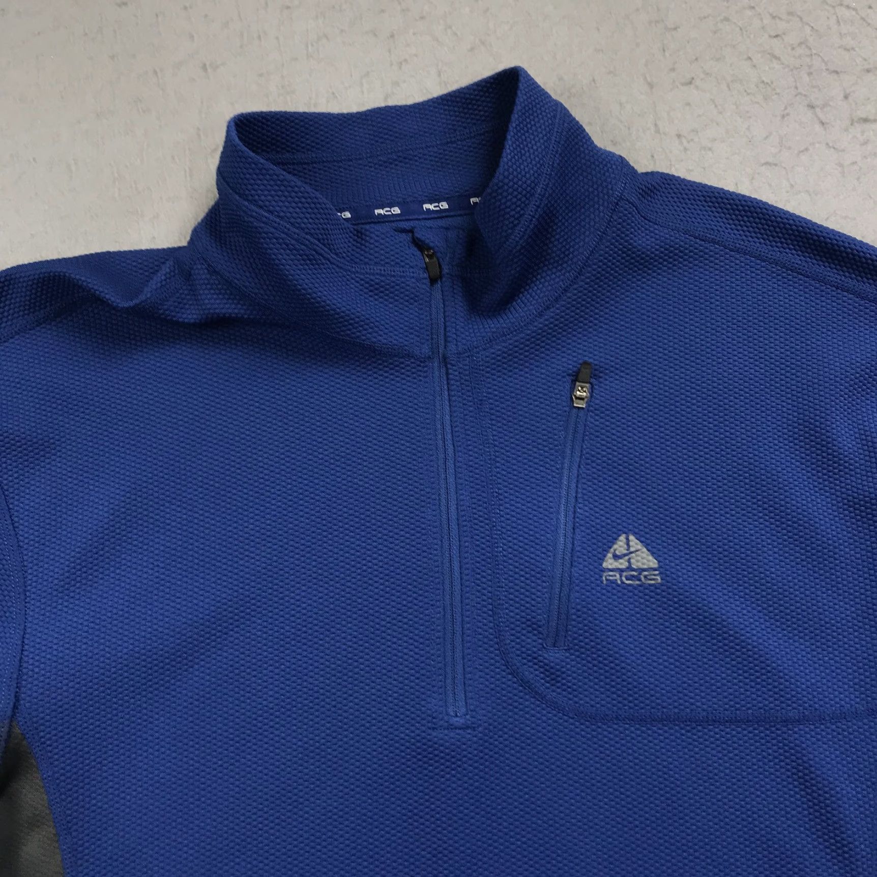 Nike ACG Nike ACG Jacket Mens L Blue Outdoor 1/4 Zip Pullover Hiking Vintage 90s Size US L / EU 52-54 / 3 - 2 Thumbnail