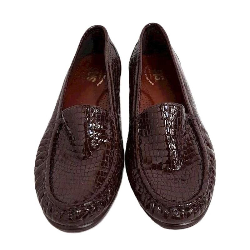 SAS SAS Simplify Faux Croc Patent Leather Comfort Loafers 8W Size US 8 / IT 38 - 3 Thumbnail