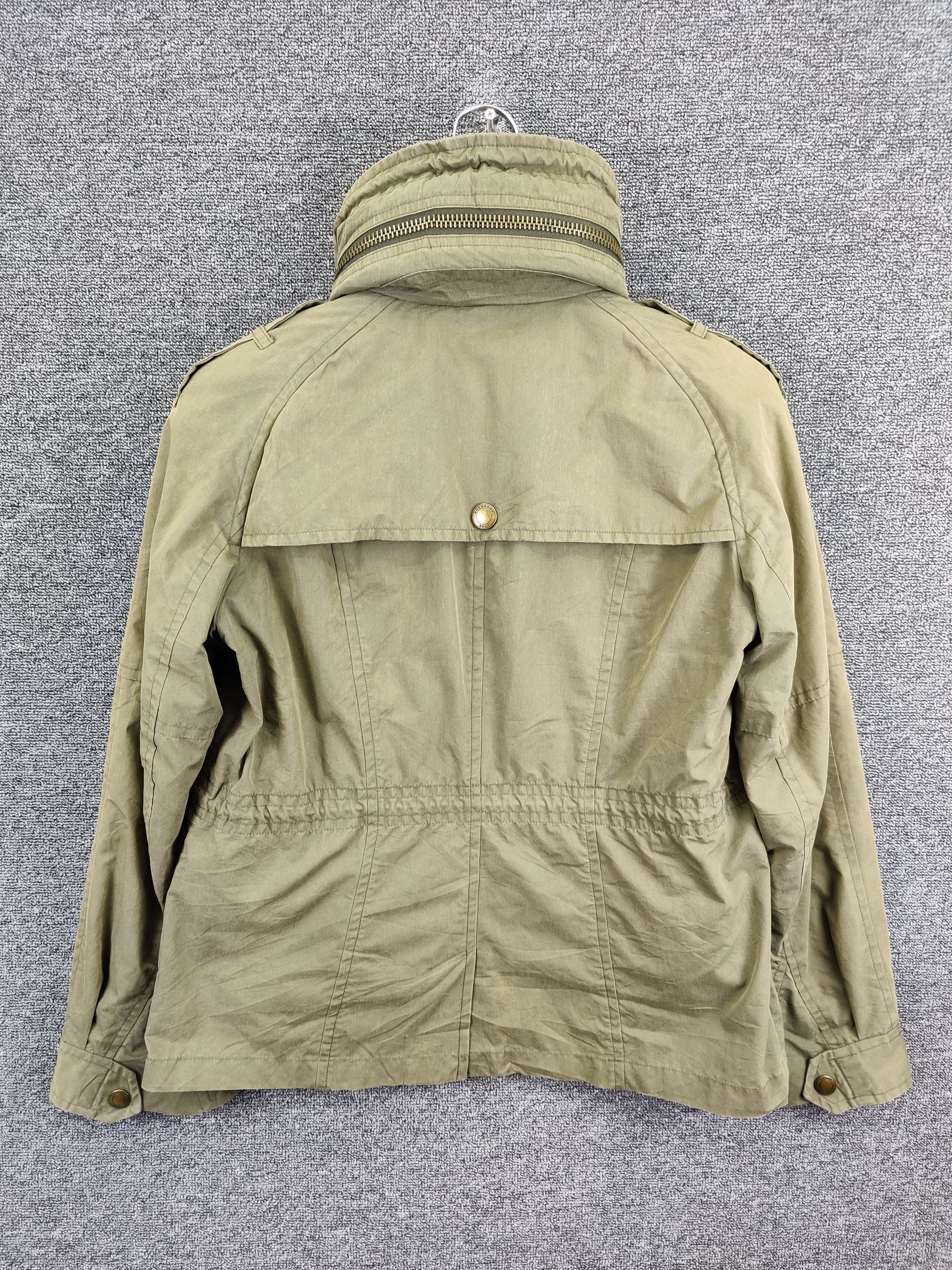 Burberry Rare 🔥 Vintage Burberry Brit Military Jacket Olive Green Size US M / EU 48-50 / 2 - 7 Thumbnail