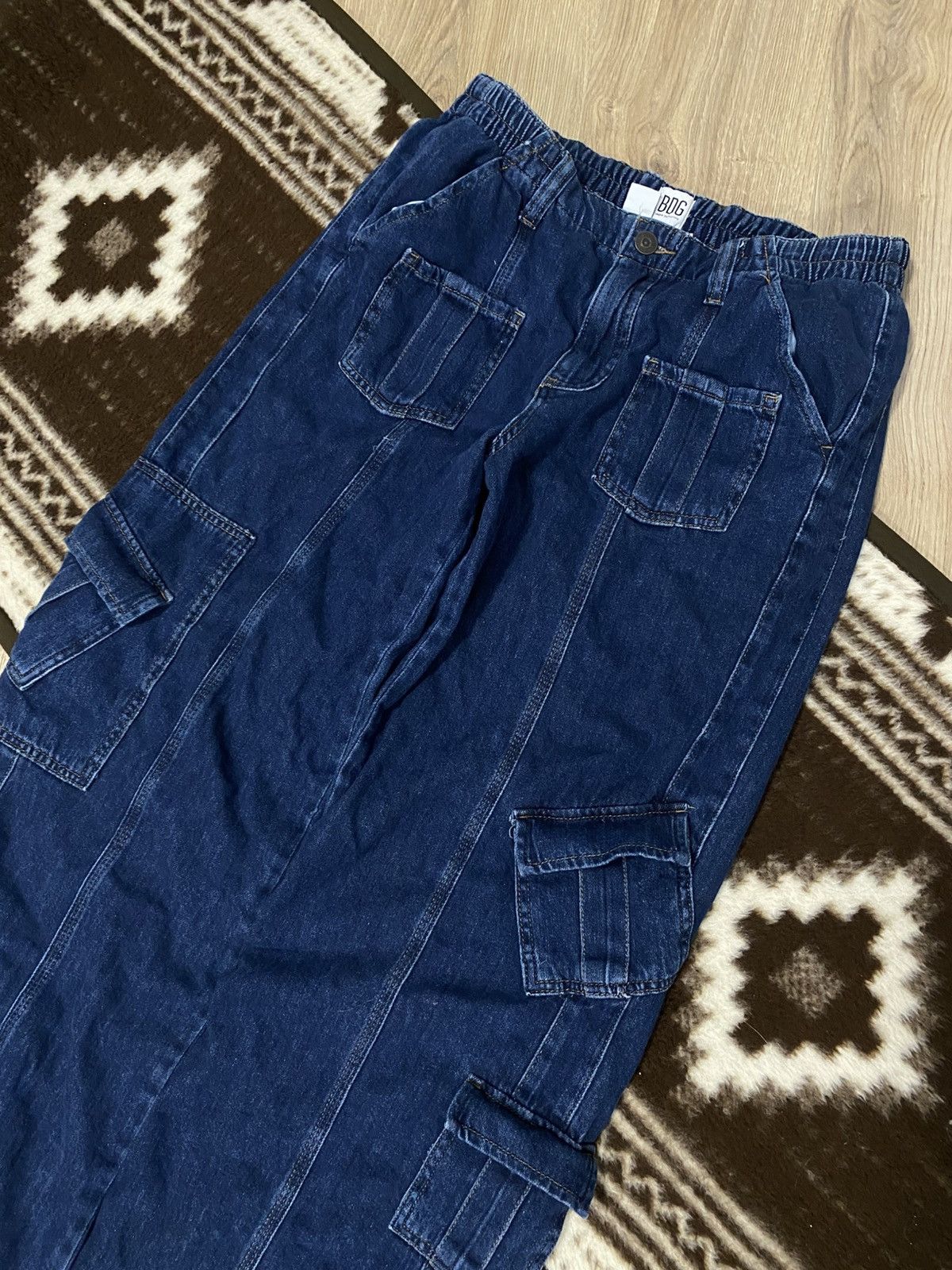 Bdg BDG Y2K Cargo Multi-pocket Denim Baggy Jeans Size: M Size US 32 / EU 48 - 2 Thumbnail