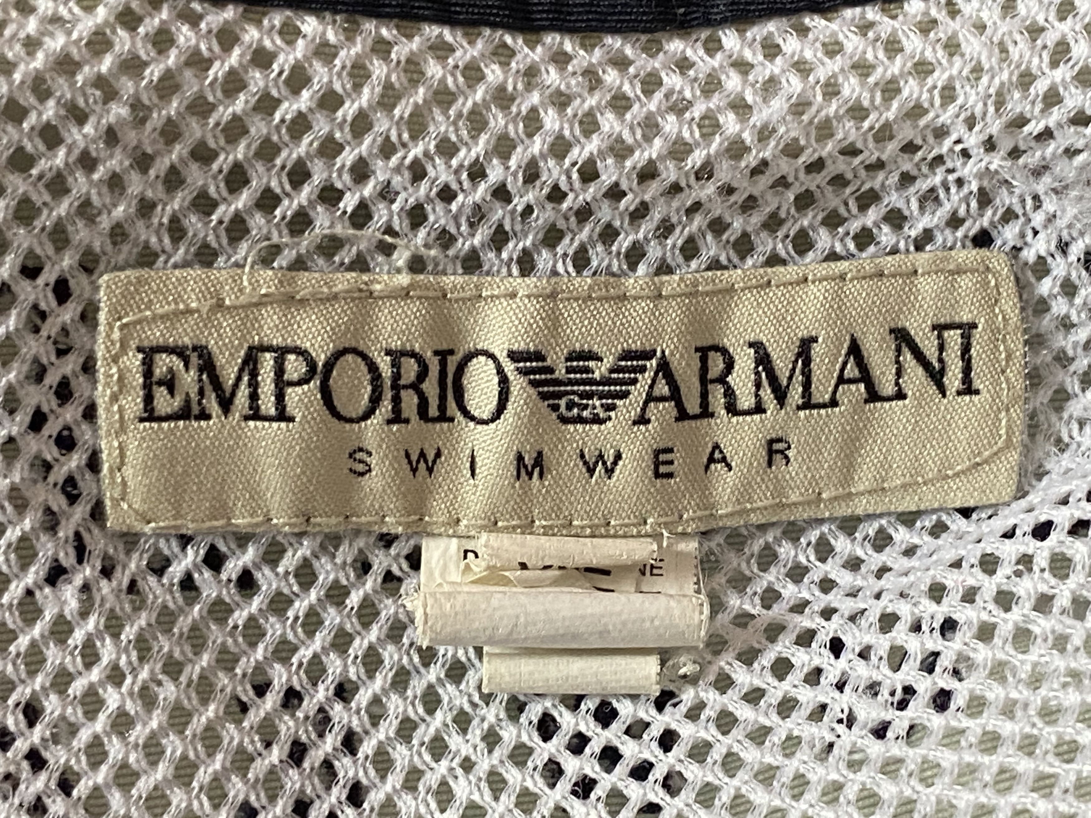 Armani × Emporio Armani × Giorgio Armani 80s Emporio Armani Vintage Men's Swim Shorts - XXL Size US 38 / EU 54 - 5 Thumbnail