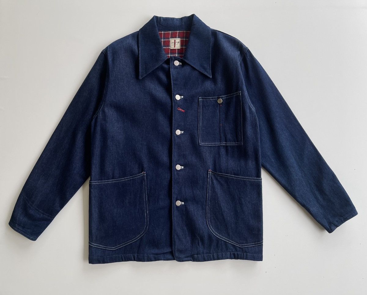 Japanese Brand Kamikaze Indigo Blue Worker Chore Jacket Size US M / EU 48-50 / 2 - 4 Thumbnail