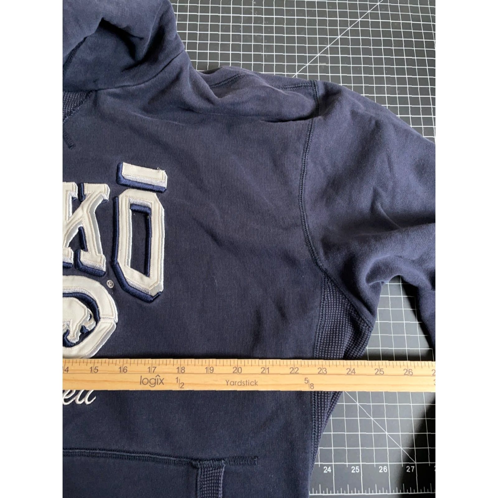 Ecko Unltd. VINTAGE Ecko Unltd. Embroidered Hoodie Men Large Dark Blue Sweatshirt Thermal Hood Hoodie Size US L / EU 52-54 / 3 - 5 Thumbnail