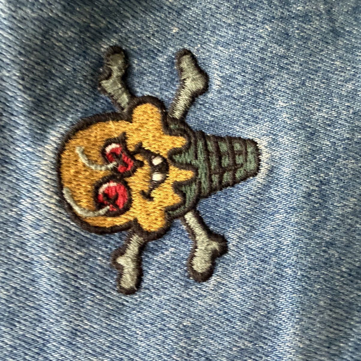 Billionaire Boys Club Icecream “Cones n Bones” Embroidered Denim Shorts Size US 34 / EU 50 - 6 Thumbnail