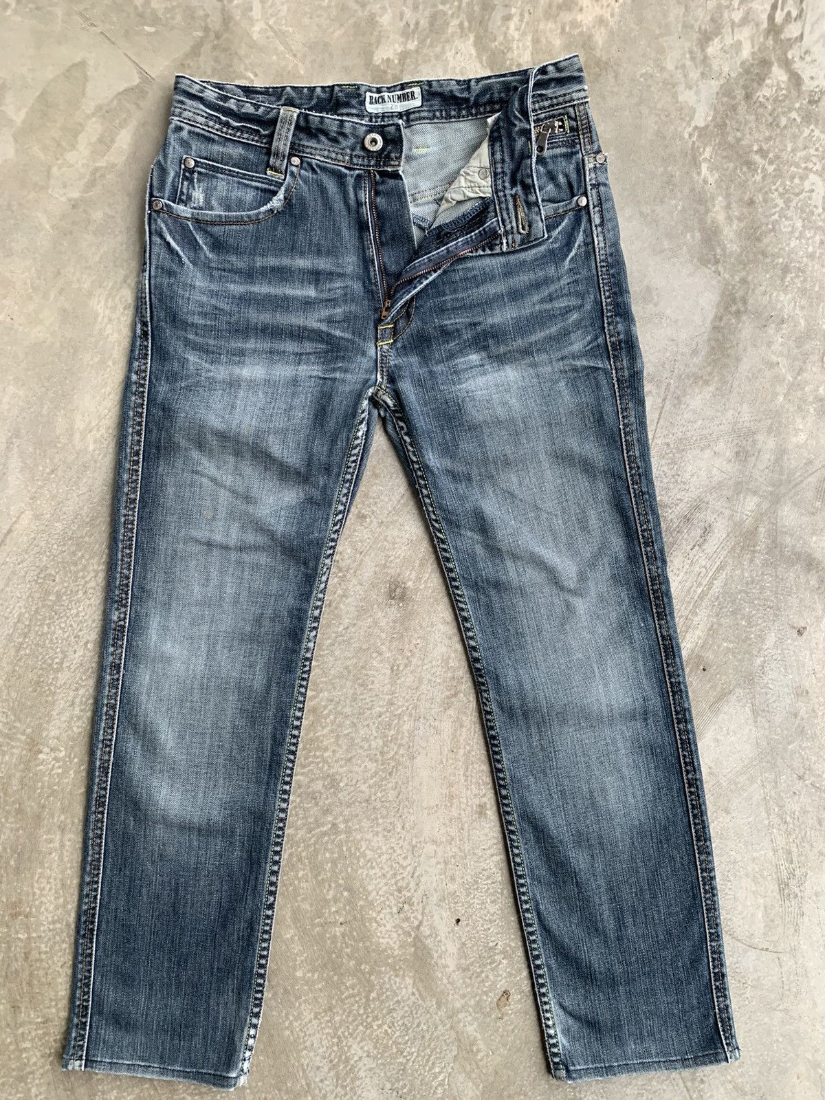Designer × Japanese Brand Back Number zipper Side Pocket Size US 29 - 2 Thumbnail