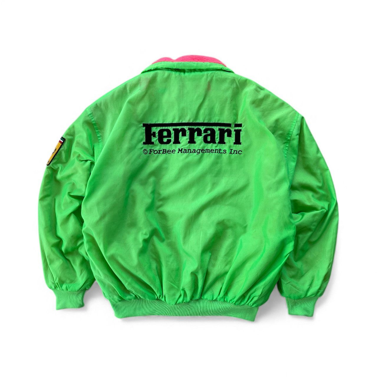 Ferrari 🔥VINTAGE FERRARI BIG LOGO REVERSIBLE RACING BOMBER JACKET Size US L / EU 52-54 / 3 - 5 Thumbnail
