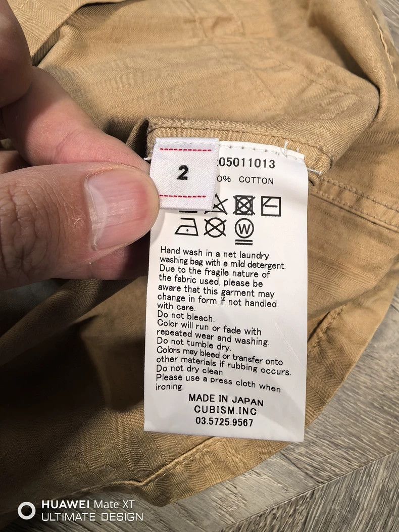 Visvim Visvim 21AW DOMAIN L/S DMGD Fishbone Washed Worn Work Shir Size US M / EU 48-50 / 2 - 6 Thumbnail