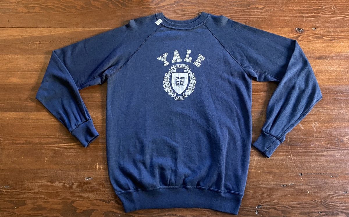 Velva Sheen Vintage NWT 80’s Yale Velva Sheen Raglan Crewneck Sweatshirt Size US L / EU 52-54 / 3 - 2 Thumbnail