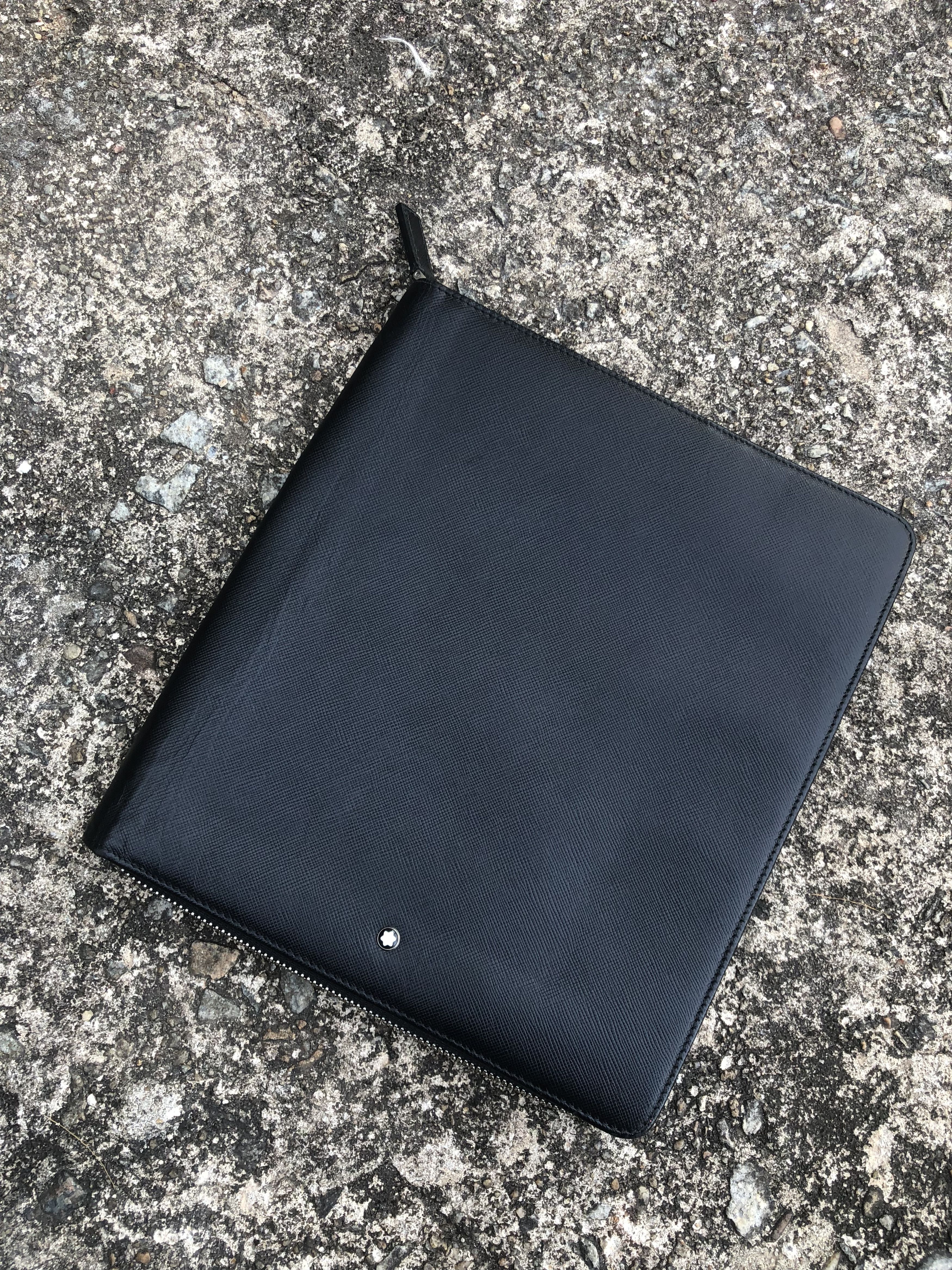 Montblanc 💯Authentic MONT BLANC Taupe Zip Around Notepad Holder Size ONE SIZE - 2 Thumbnail