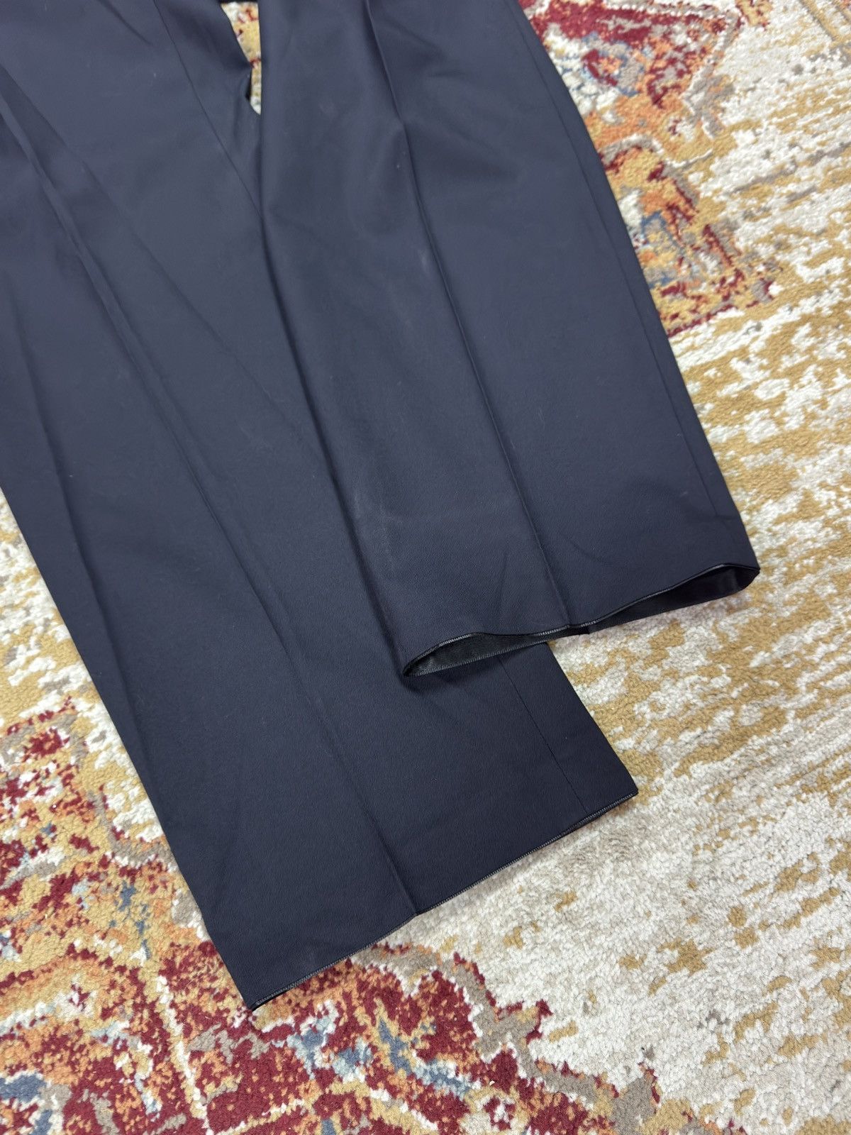 Other Vintage Suit Pants Wool Blend Striped Wide Leg Baggy Formal Size US 34 / EU 50 - 2 Thumbnail