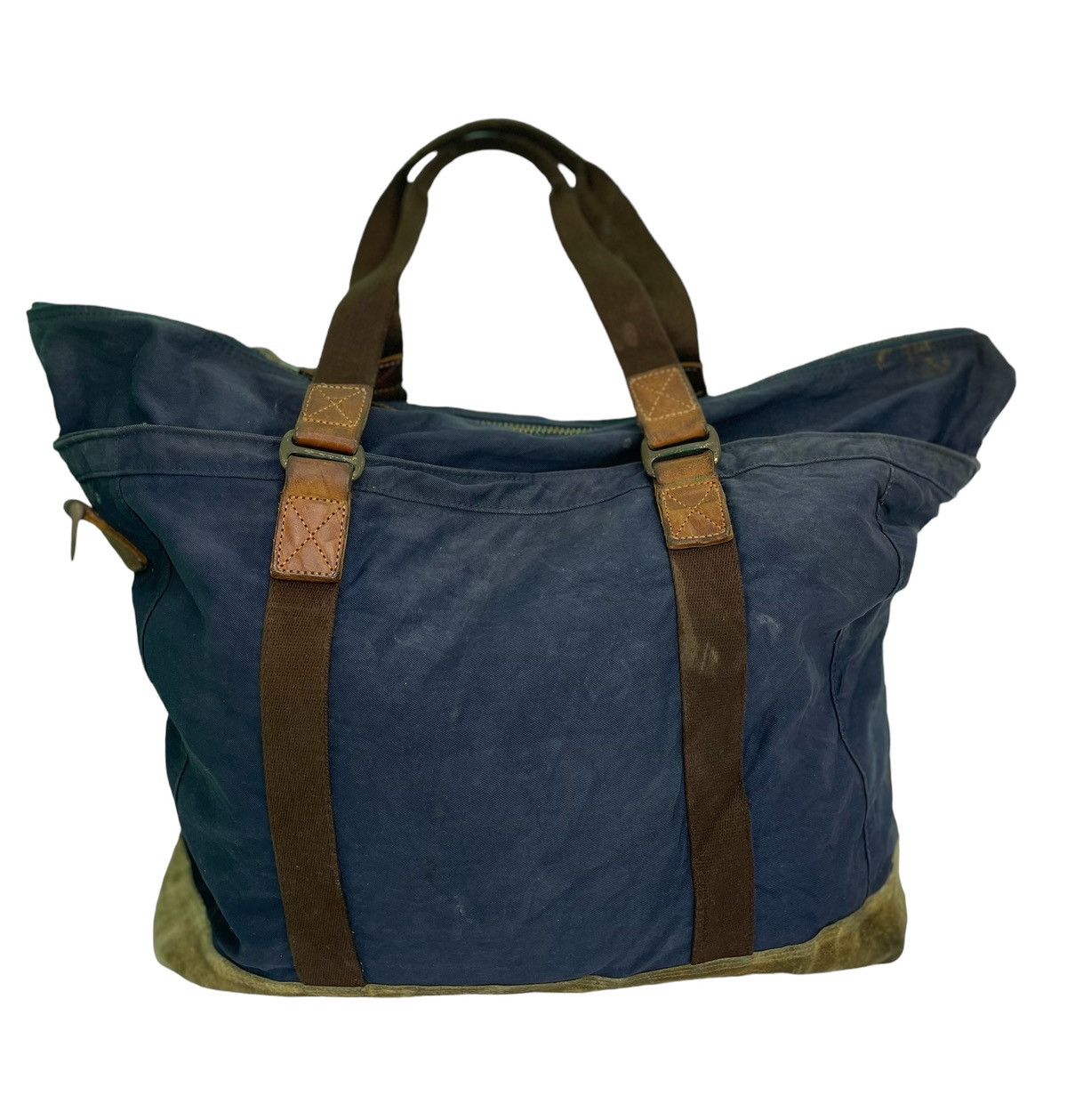 MasterPiece MASTERPIECE japan cotton canvas trim with leather cloth bag Size ONE SIZE - 4 Thumbnail