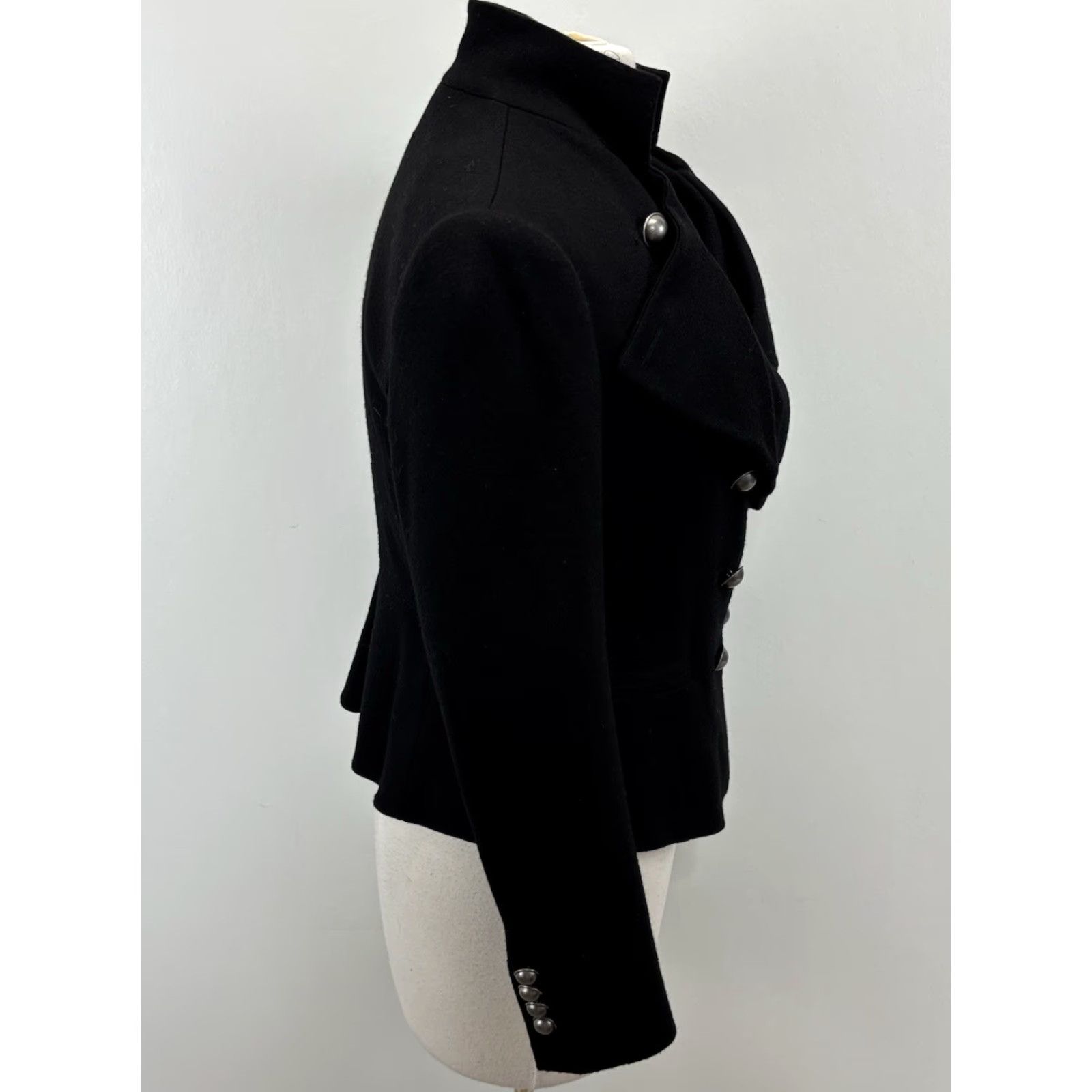 Ann Taylor Ann Taylor Blazer Wool Double Breasted Jacket Women’s 10P Petite Black Military Blazer Women’s Wool Blazer 10P Black Military Mens? Size L / US 10 / IT 46 - 2 Thumbnail