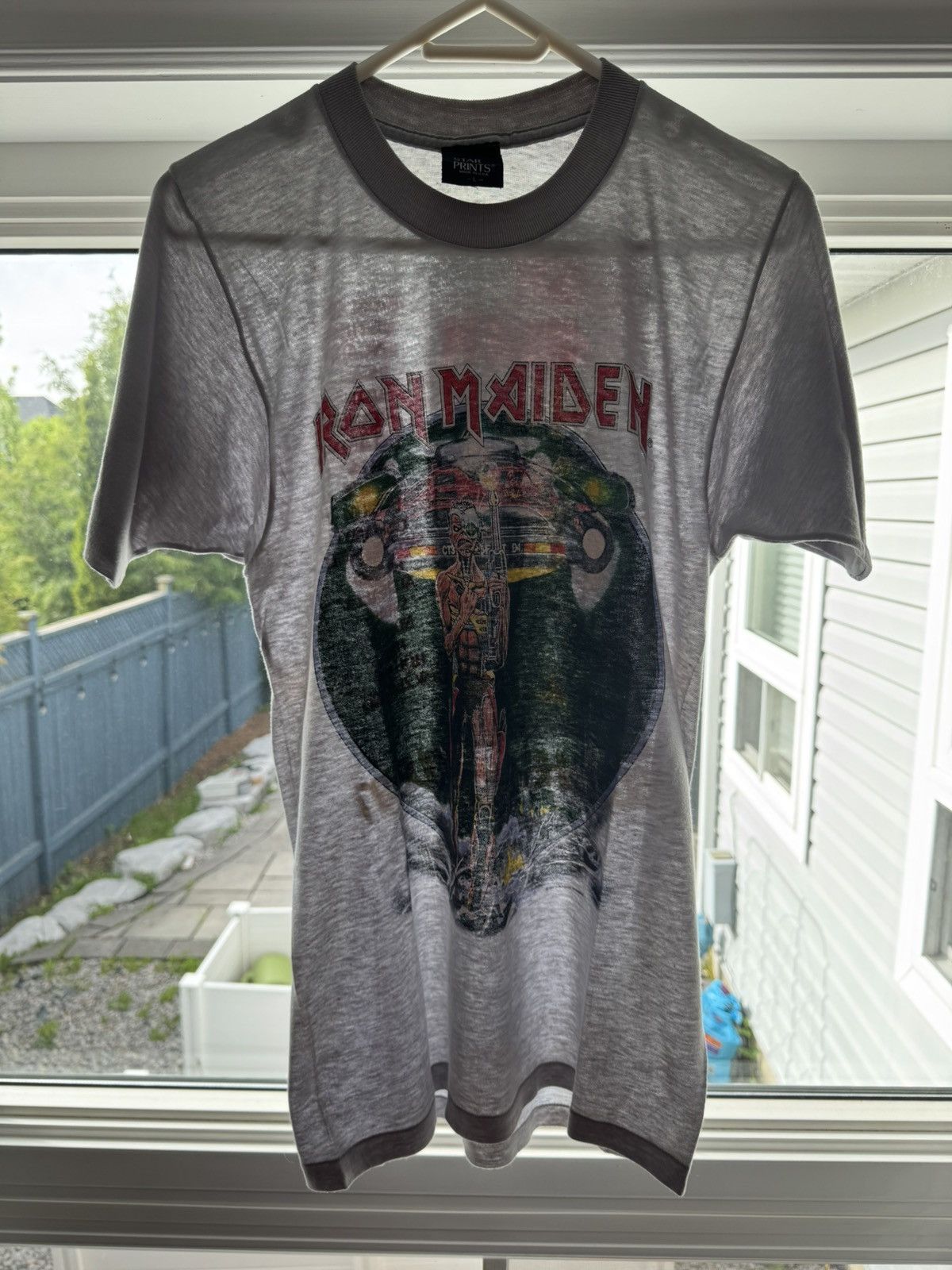 Vintage Rare Vintage Iron Maiden 80s Tour Band Tee Single Stitch Size US L / EU 52-54 / 3 - 8 Thumbnail