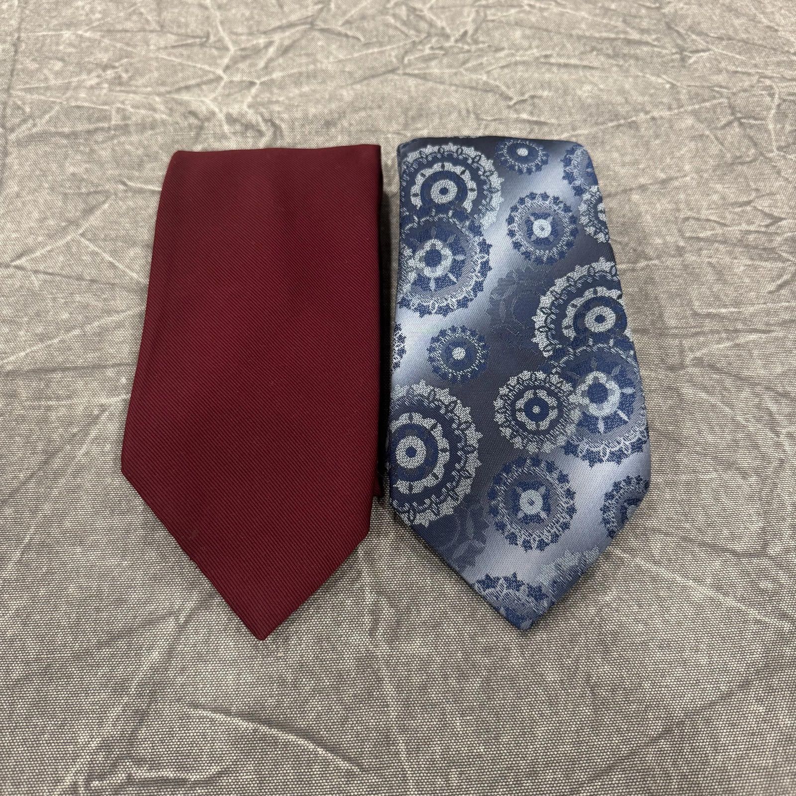 Other Britannia Tie Men's Blue Burgundy Lot 2 Bundle Size ONE SIZE - 1 Thumbnail