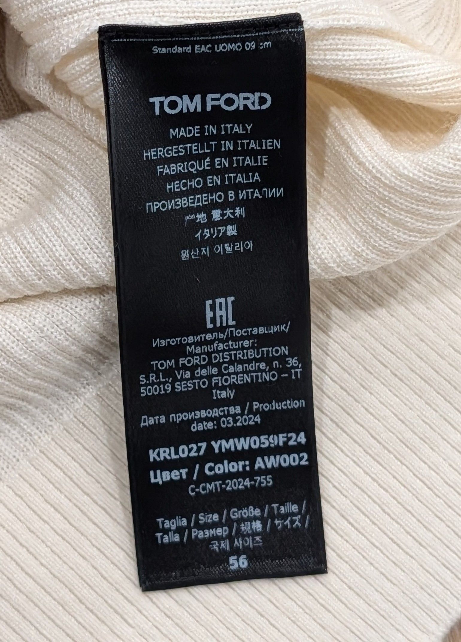 Tom Ford TOM FORD Wool/Silk/Cashmere Turtleneck Sweater 56 US 46 Size US XL / EU 56 / 4 - 5 Thumbnail