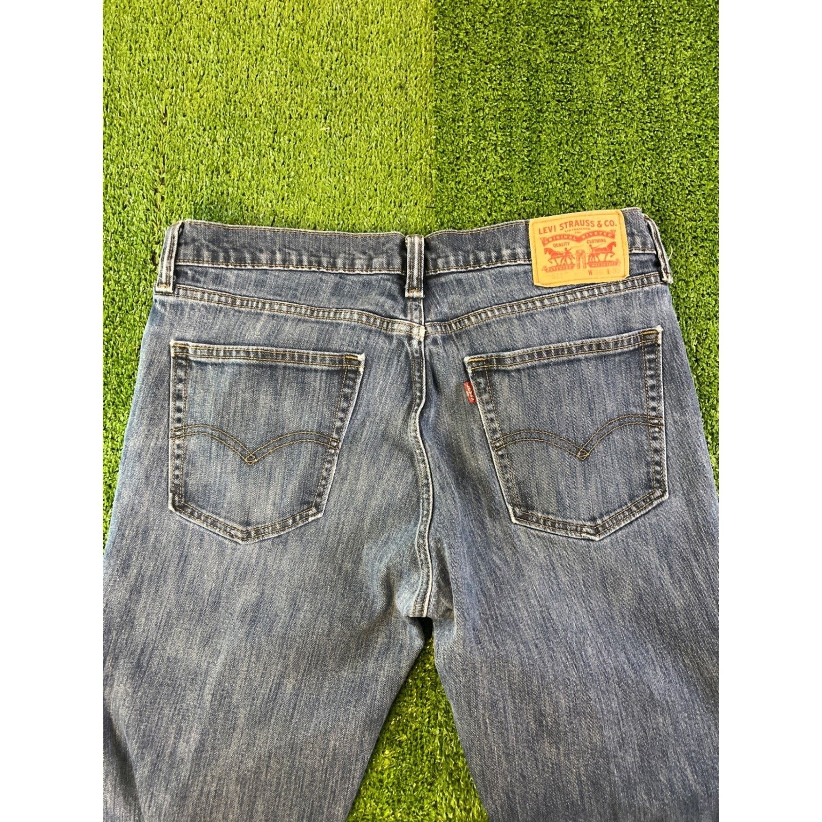 Levi's Levis 511 Straight Fit Jeans Mens 36x30 Blue Medium Wash Size US 36 / EU 52 - 7 Thumbnail