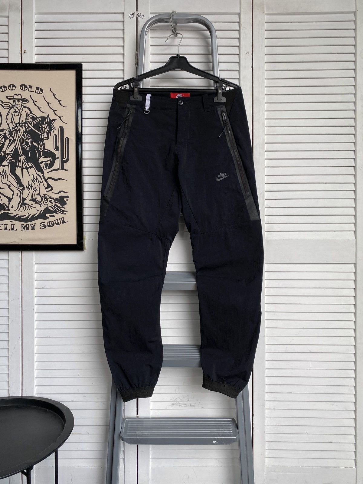 Japanese Brand × Nike Nike NSW Tech Woven Jogger Nylon Pants Black 2.0 Size US 33 - 1 Thumbnail