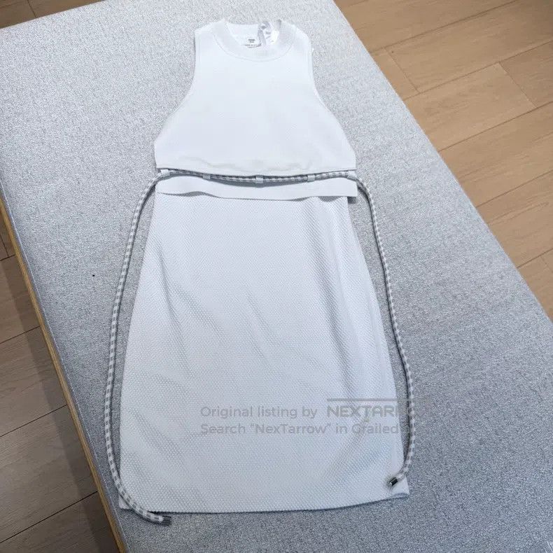 Hermes Hermes White Dress Size XXS / US 00 / IT 34 - 2 Thumbnail