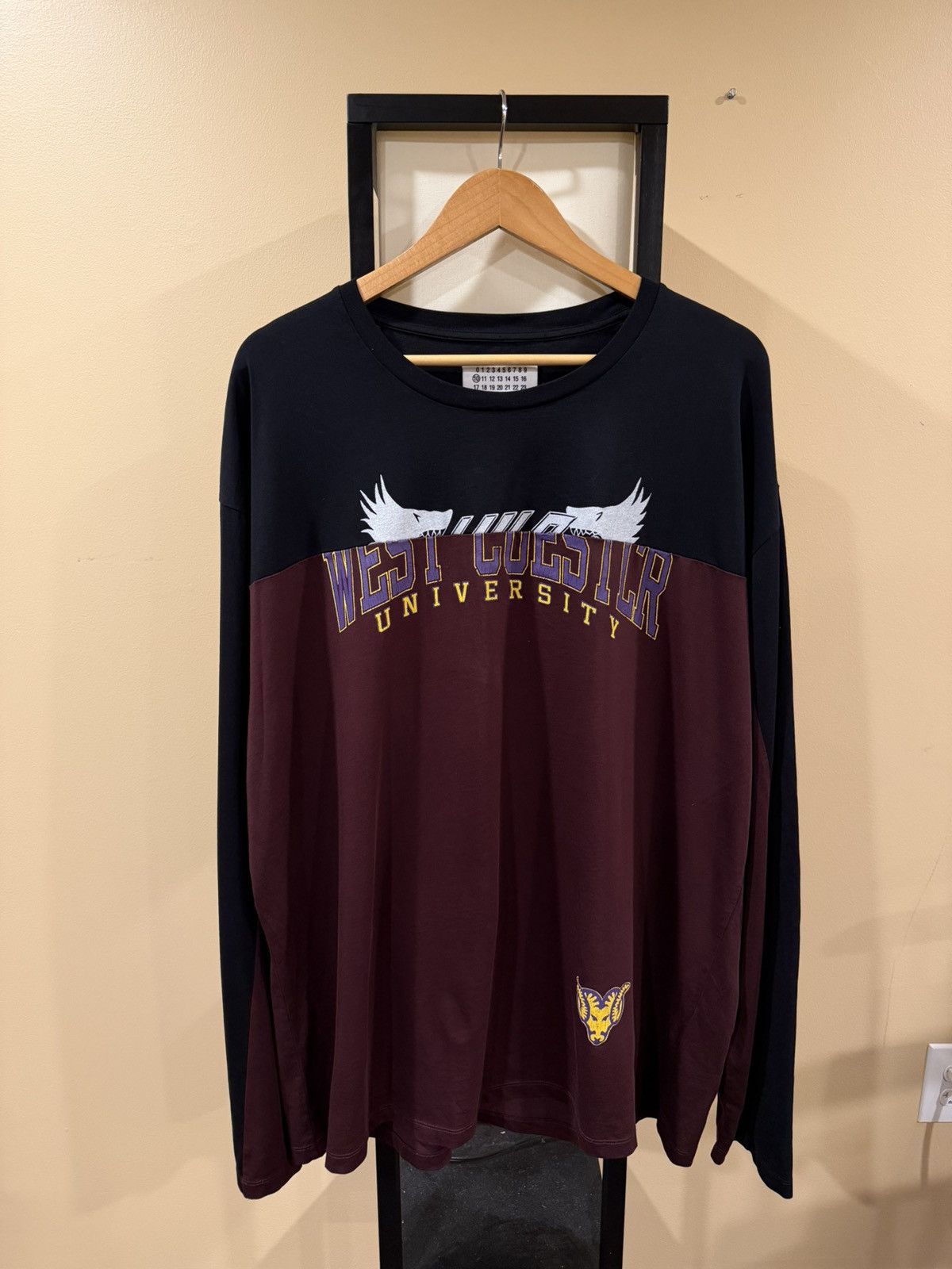 Maison Margiela Maison Margiela AW17 University West Chester Split T-Shirt Size US XL / EU 56 / 4 - 16 Thumbnail