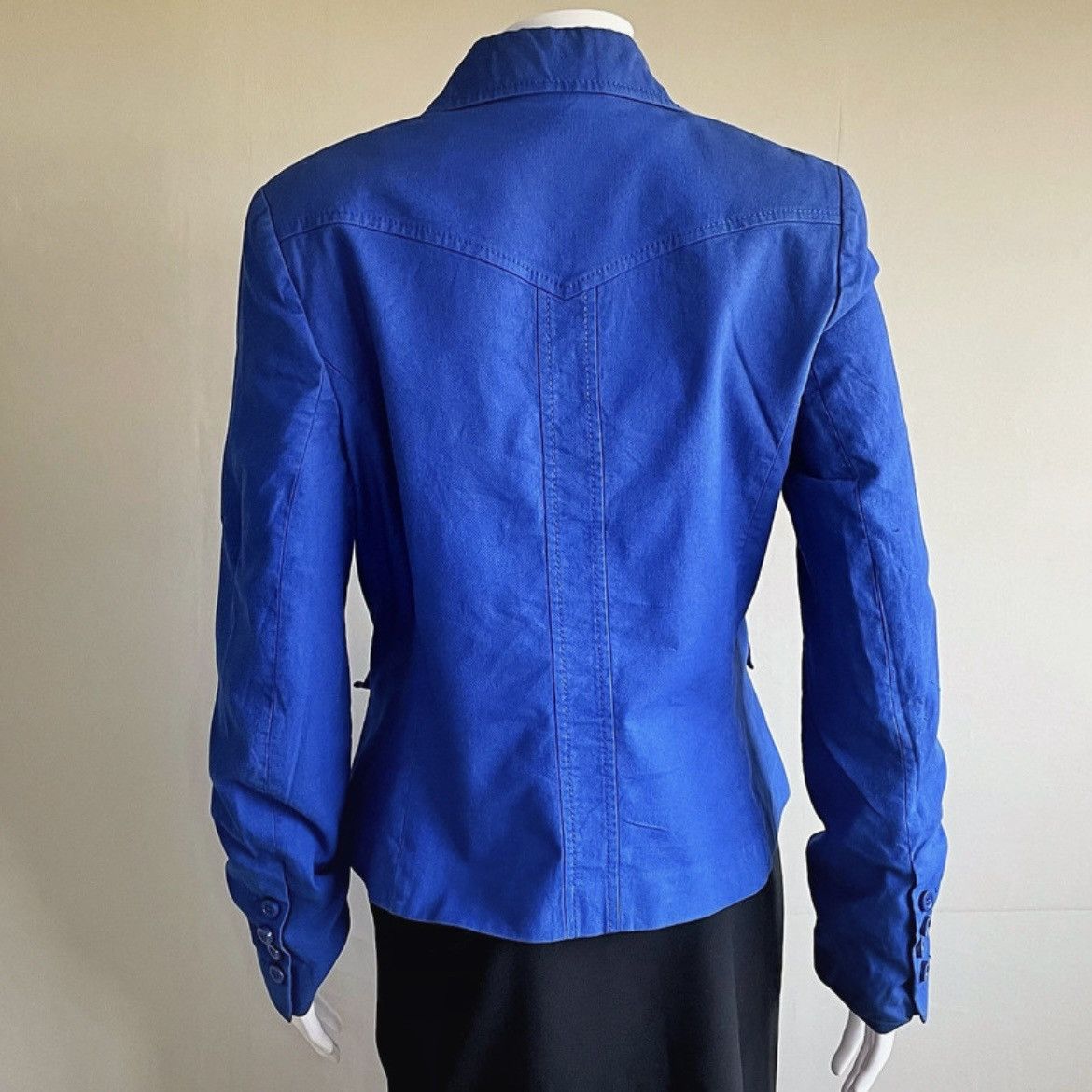 Escada Sport Escada Sport Early Y2K Military Chic Electric Blue Jacket Size M / US 6-8 / IT 42-44 - 3 Thumbnail