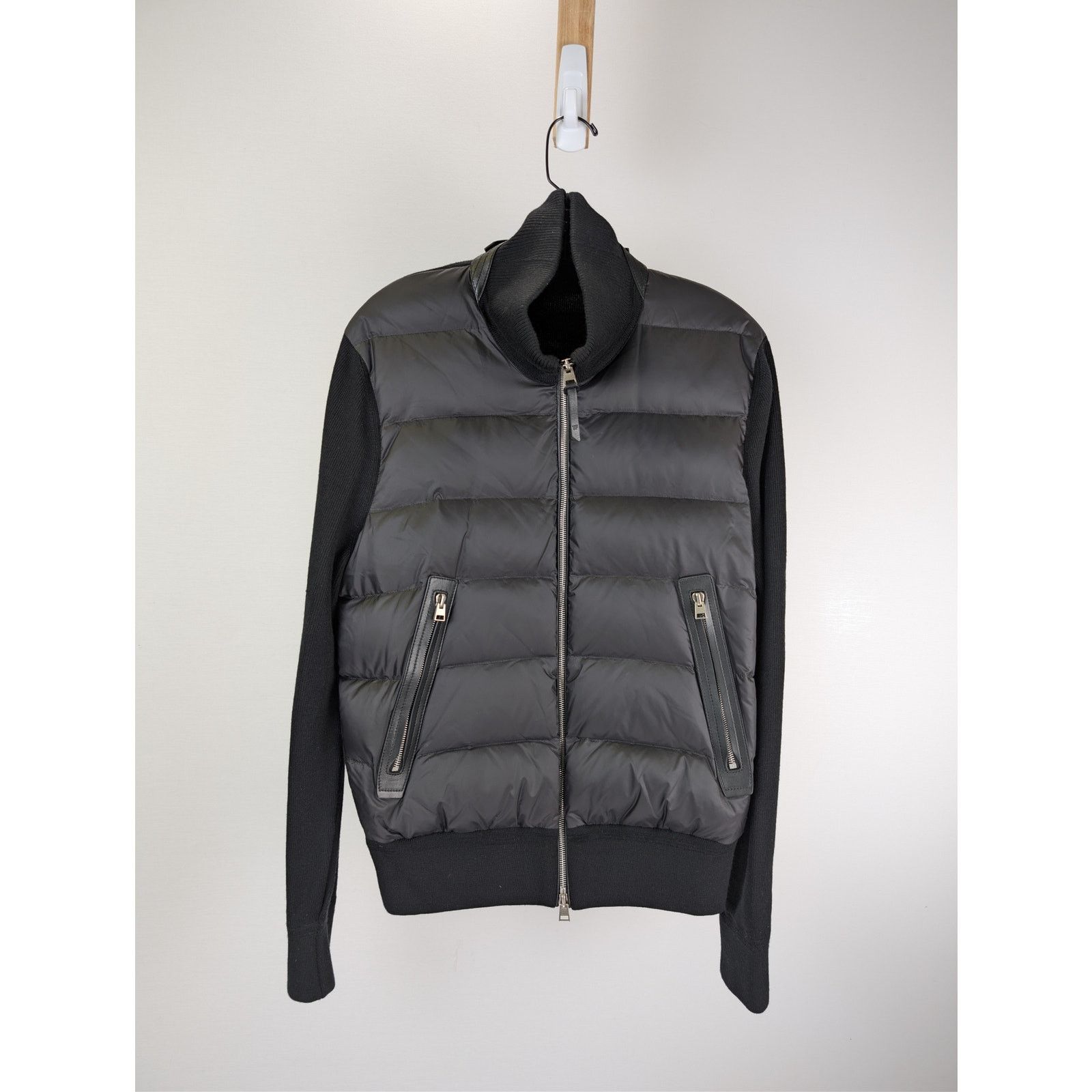Tom Ford o1rshd1 CC20 Media Puffer Front Merino Wool Cardigan Jacket Size US M / EU 48-50 / 2 - 10 Thumbnail