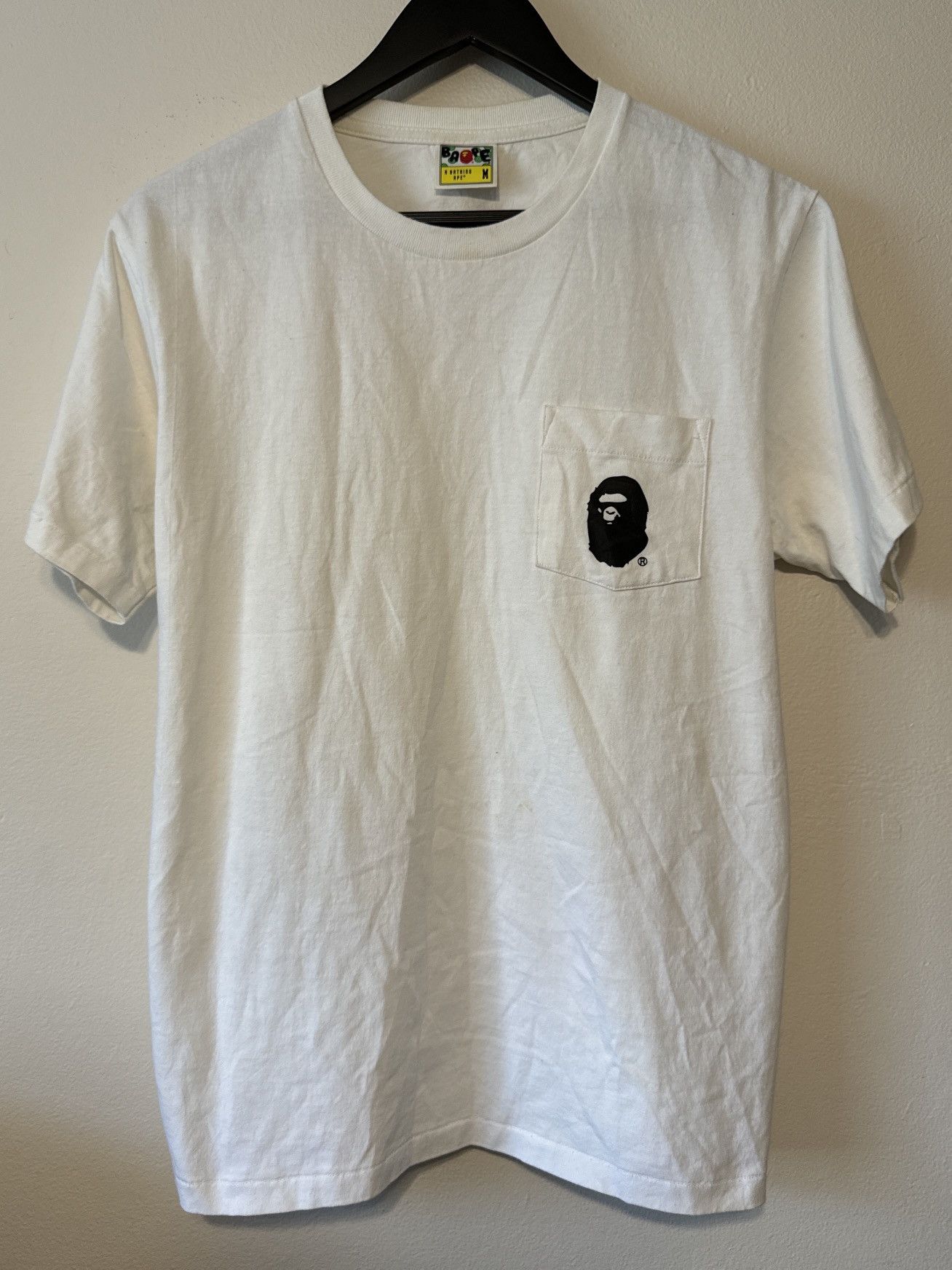 Bape Ape Head Pocket Tee Size US M / EU 48-50 / 2 - 1 Thumbnail
