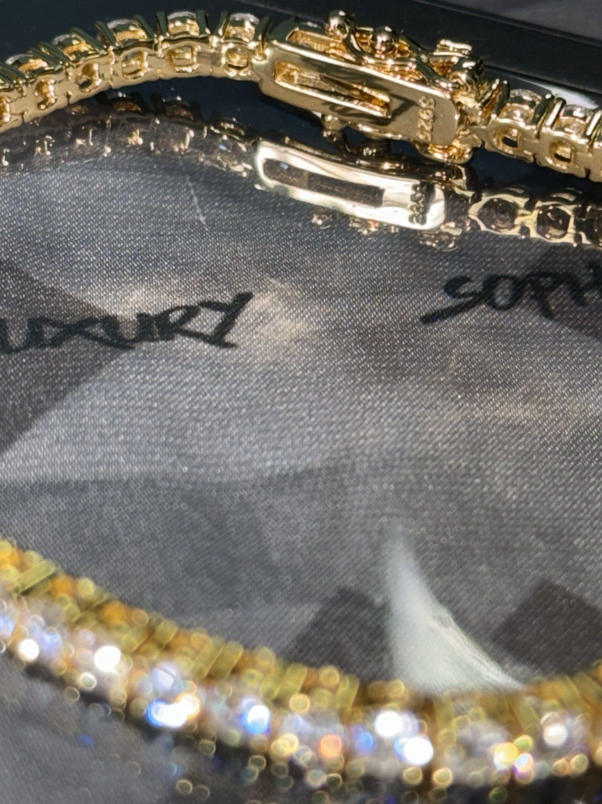 Other Gold vermeil moissanite tennis bracelet 7” 3mm Size ONE SIZE - 4 Thumbnail