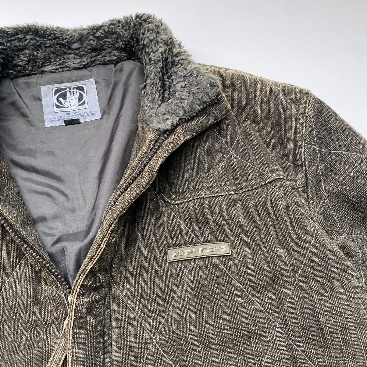 Body Glove × Mambo × Quiksilver 1990s-Body Glove Canvas Detroit Fur Collar Jacket Size US M / EU 48-50 / 2 - 6 Thumbnail
