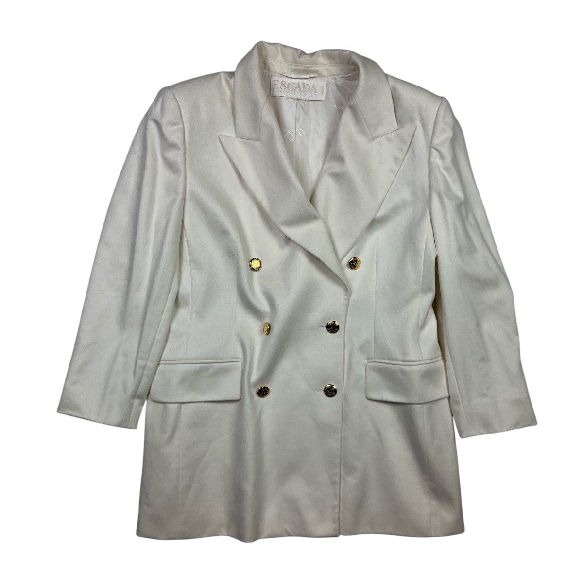 Escada × Vintage Escada Margareth Ley Wool Blazer Coat Made Germany Vintage Size L / US 10 / IT 46 - 1 Thumbnail