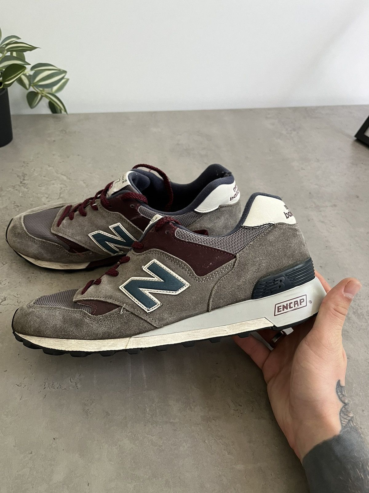New Balance × Vintage Vintage Rare New Balance 577 made in England us 8.5 42 Size US 8.5 / EU 41-42 - 7 Thumbnail