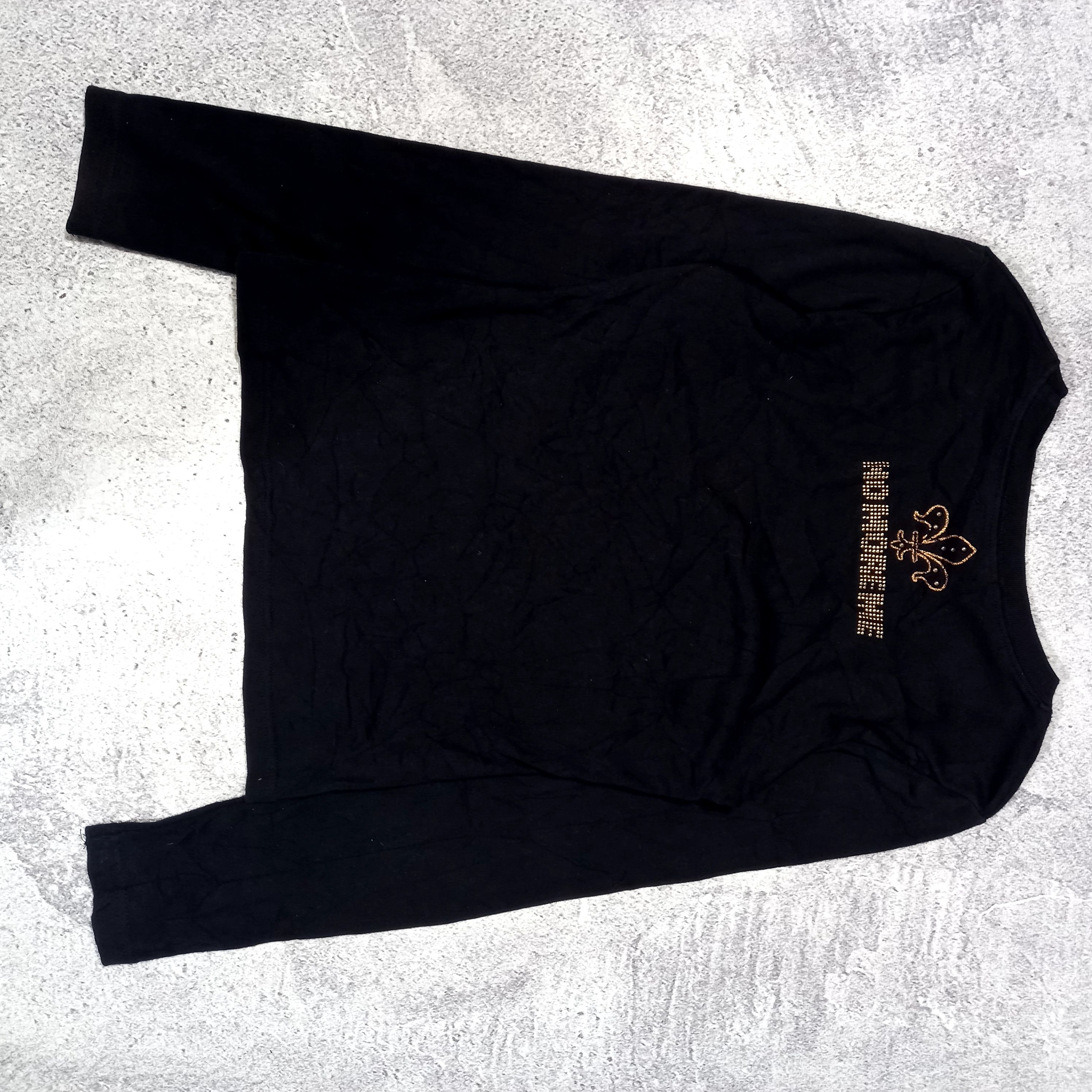 Beauty Beast 2000s CECIL Mc Bee - Beads Embroidered Long Sleeve Tee Size M / US 6-8 / IT 42-44 - 7 Thumbnail