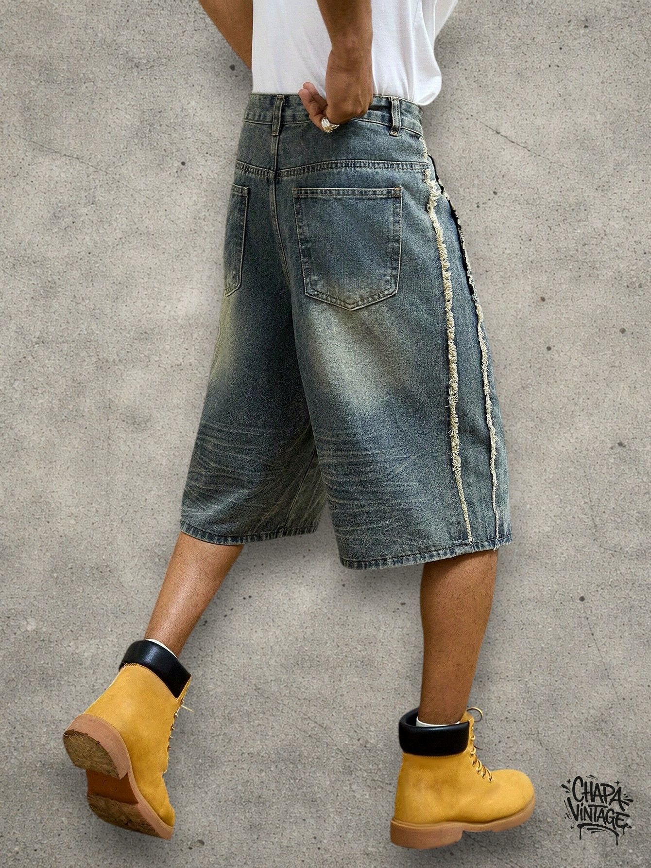 Vintage Washed jeans shorts Size US 32 / EU 48 - 3 Thumbnail