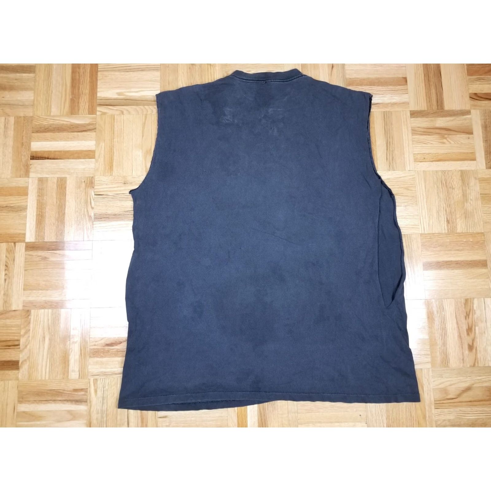 Vintage VINTAGE REBEL SUN BLACK COTTON T-SHIRT SZ XL FADED TRAHSED 90' Size US XL / EU 56 / 4 - 8 Thumbnail